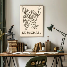 St. Michael Archangel Modern Art Poster