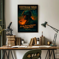 Vietnam War Endurance Reflection Poster
