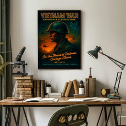 Vietnam War Endurance Reflection Poster