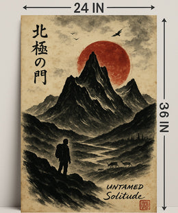 Untamed Solitude: Adventure Art Print Cultural or Heritage Poster