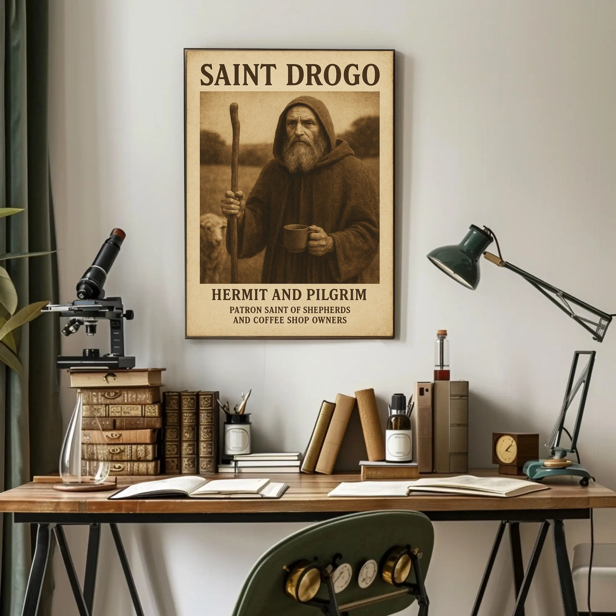 Saint Drogo Hermit And Pilgrim Poster