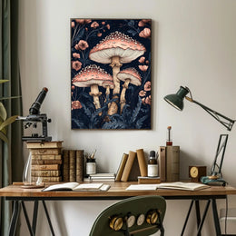 Magic Mushroom Forest in Fantasy or Mythology Poster