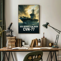 USS George H.W. Bush CVN-77 Poster PosterGoat