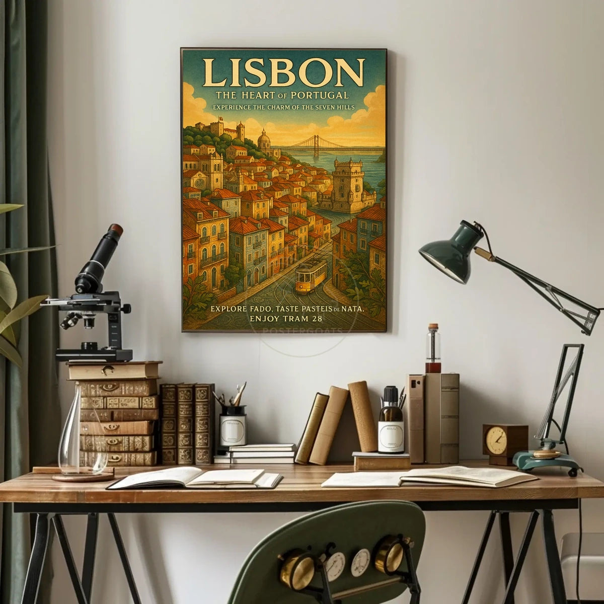 Lisbon's Vintage Charm: A Journey Through Travel Poster