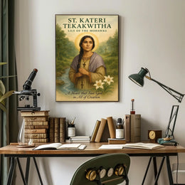 St. Kateri Tekakwitha Lily Of The Poster