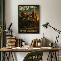 Martin Luther King Jr. Birthplace And Poster