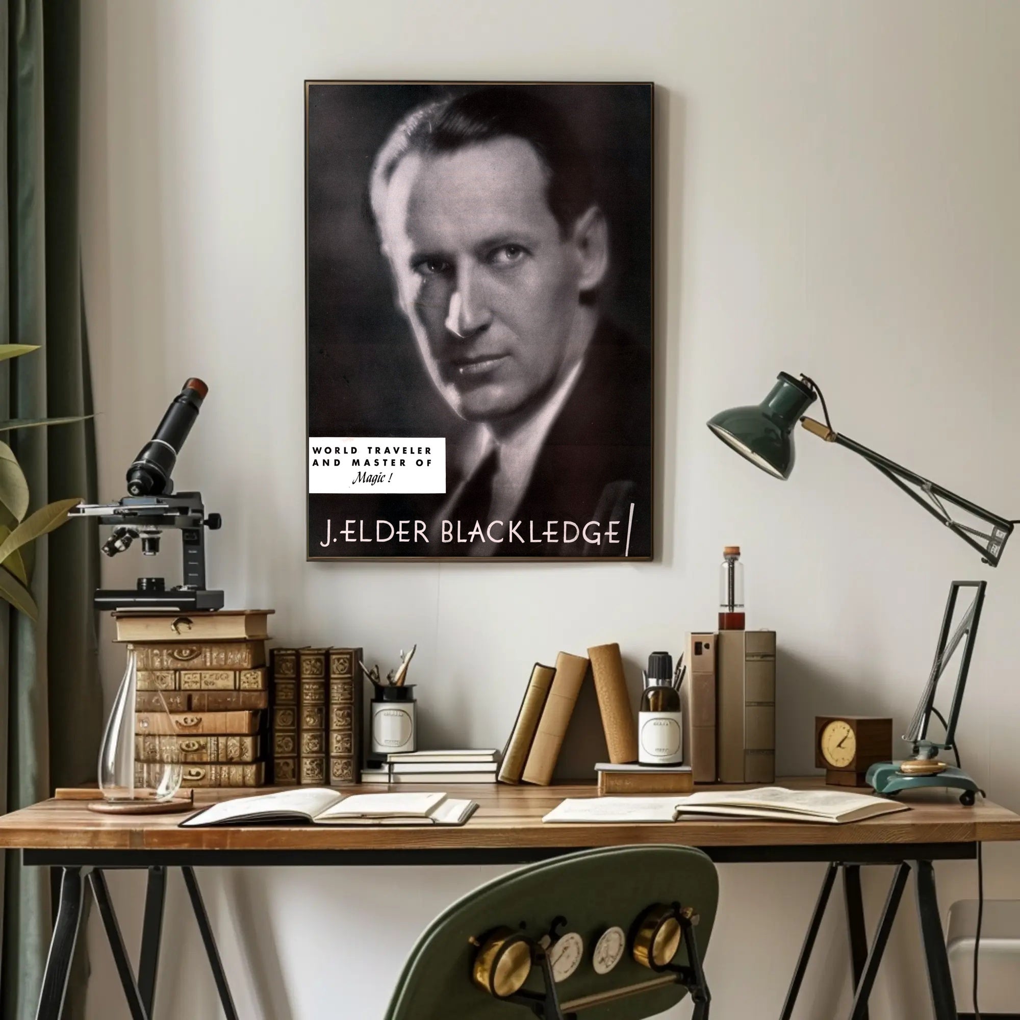 J. Elder Blackledge Magic Travel Historical Poster