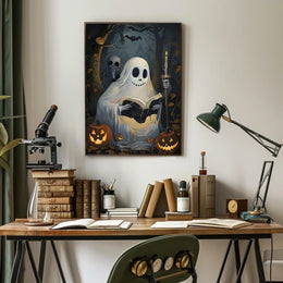 Ghostly Tales in the Pumpkin Patch Poster
