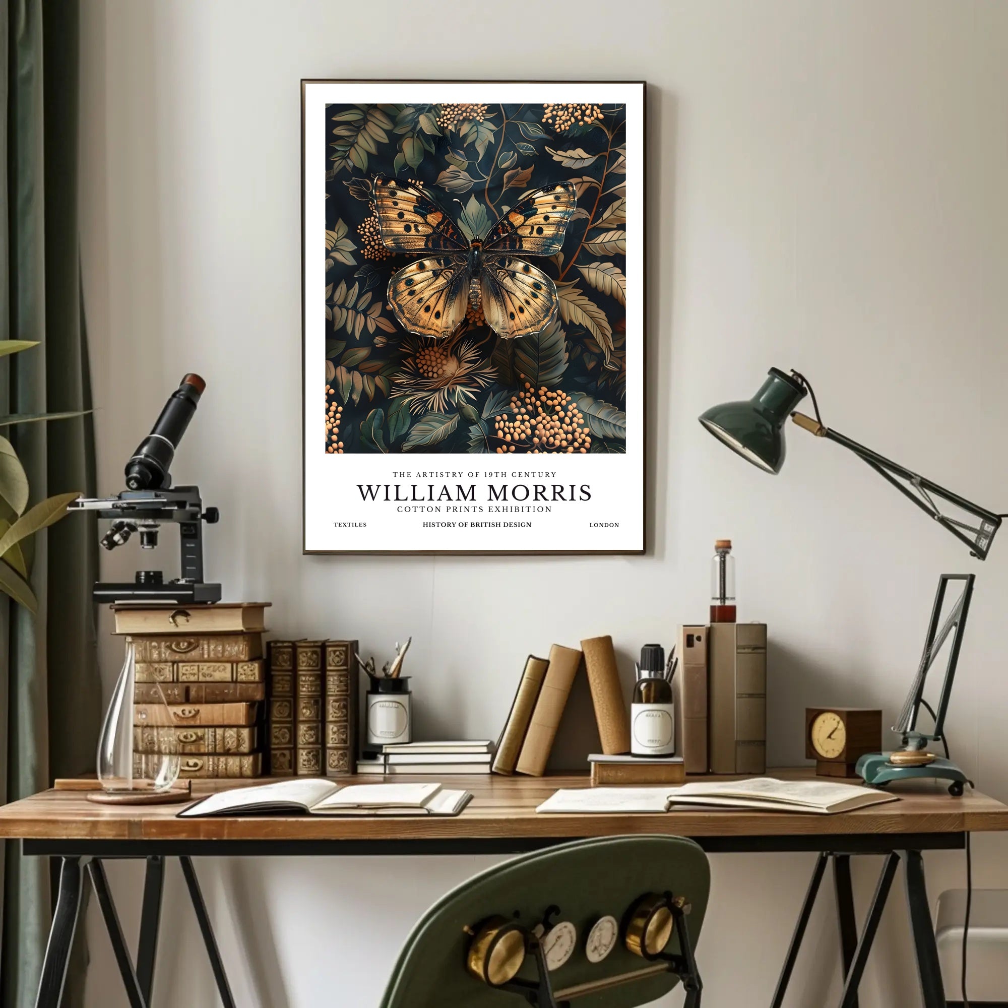William Morris Botanical Artistry Exhibition Artistic Poster