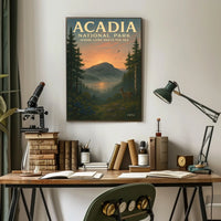 Acadia National Park Where Land Meets Poster
