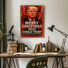 Donald Trump Christmas Holiday 2025 Political Poster