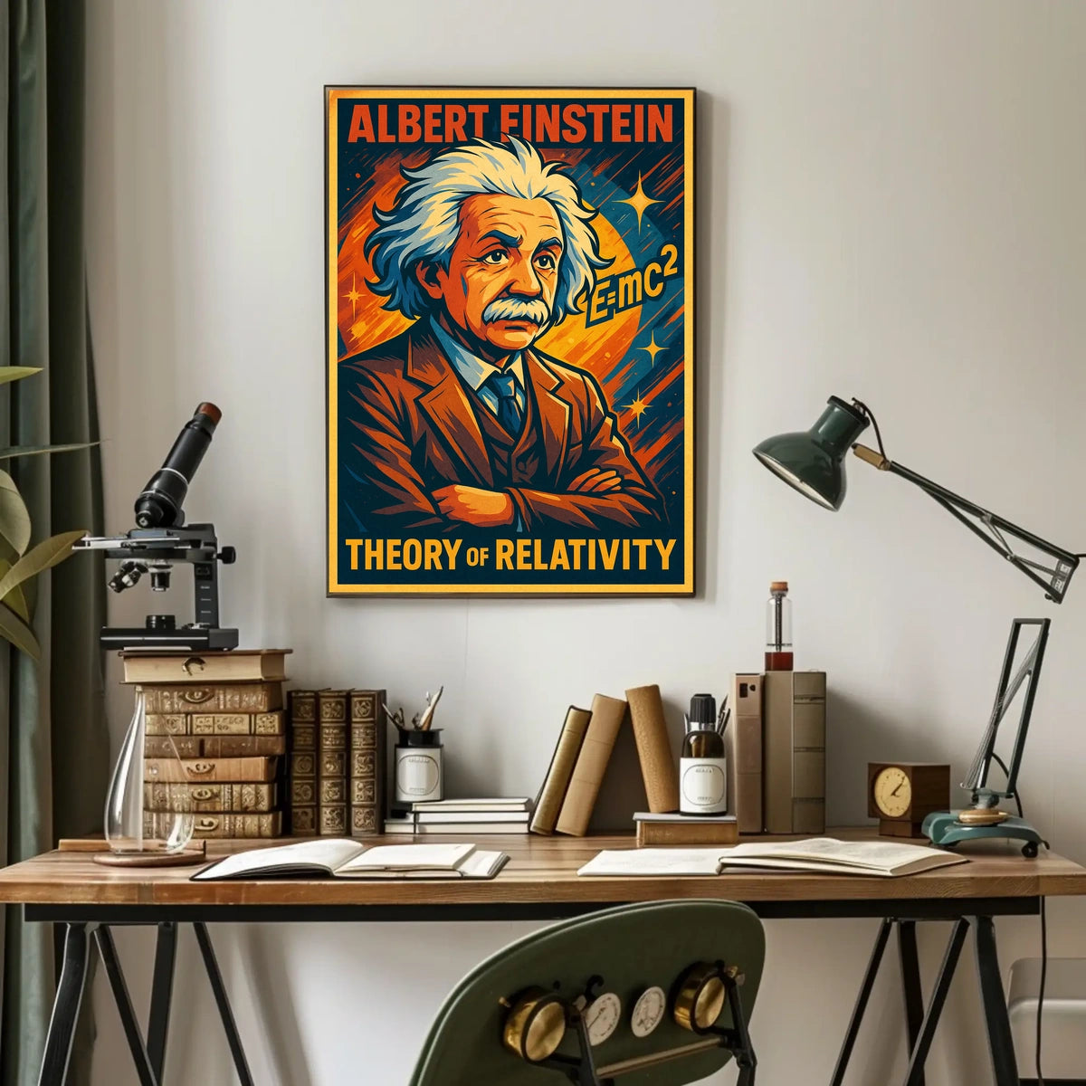 Albert Einstein Theory Of Relativity Poster