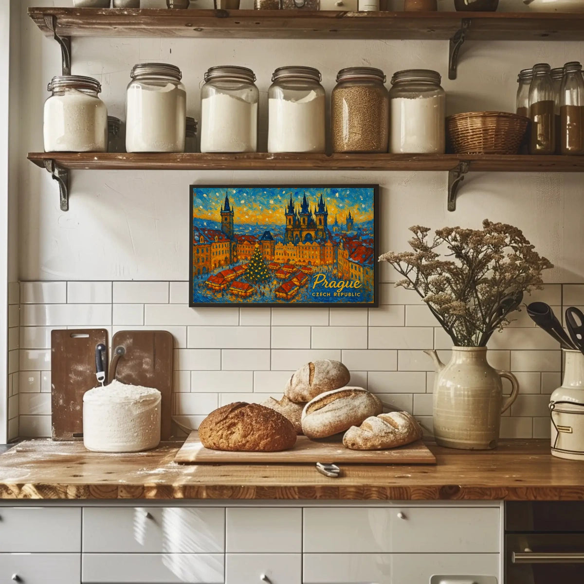 Prague Winter Market Poster