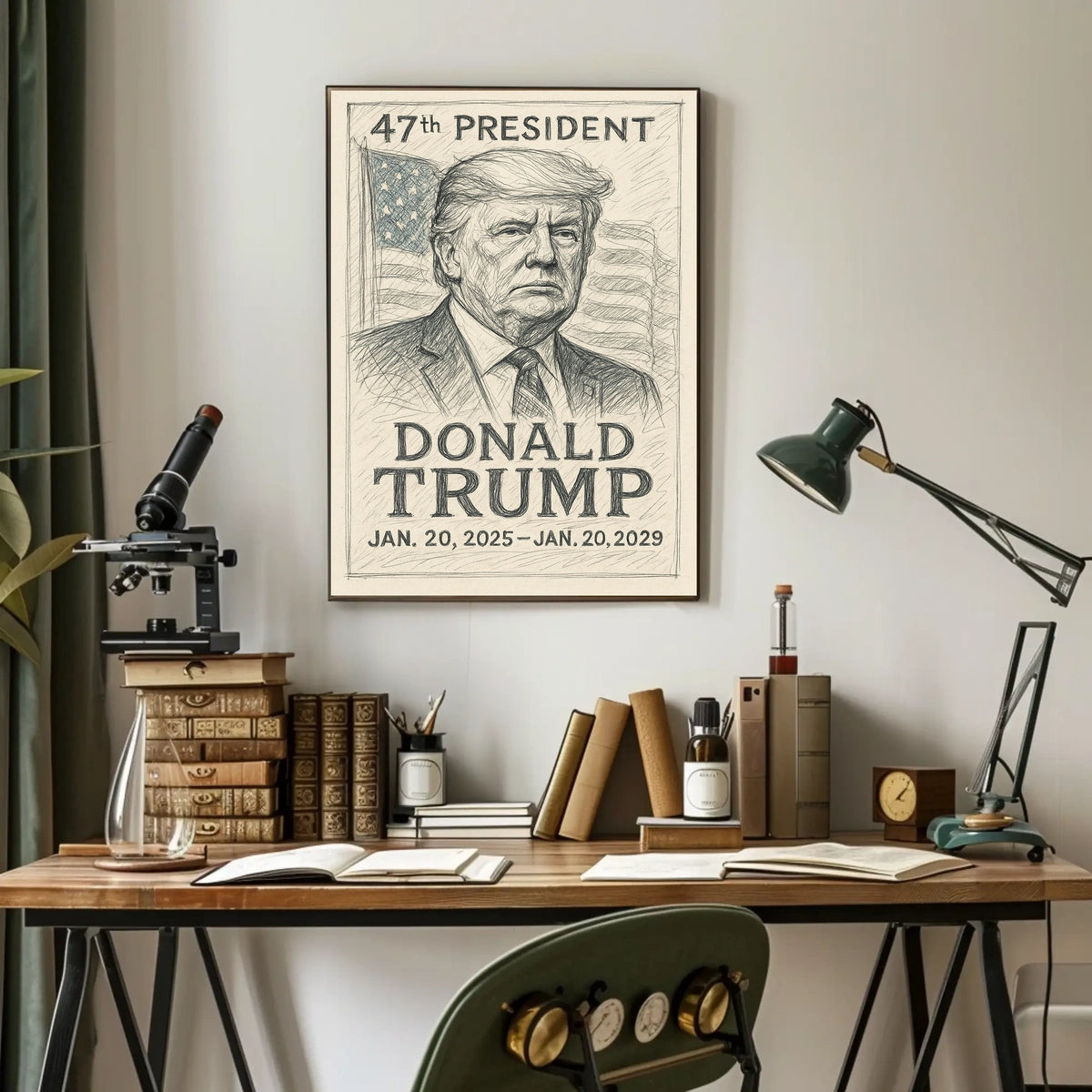 Donald Trump Pop Art Typography Patriot Poster