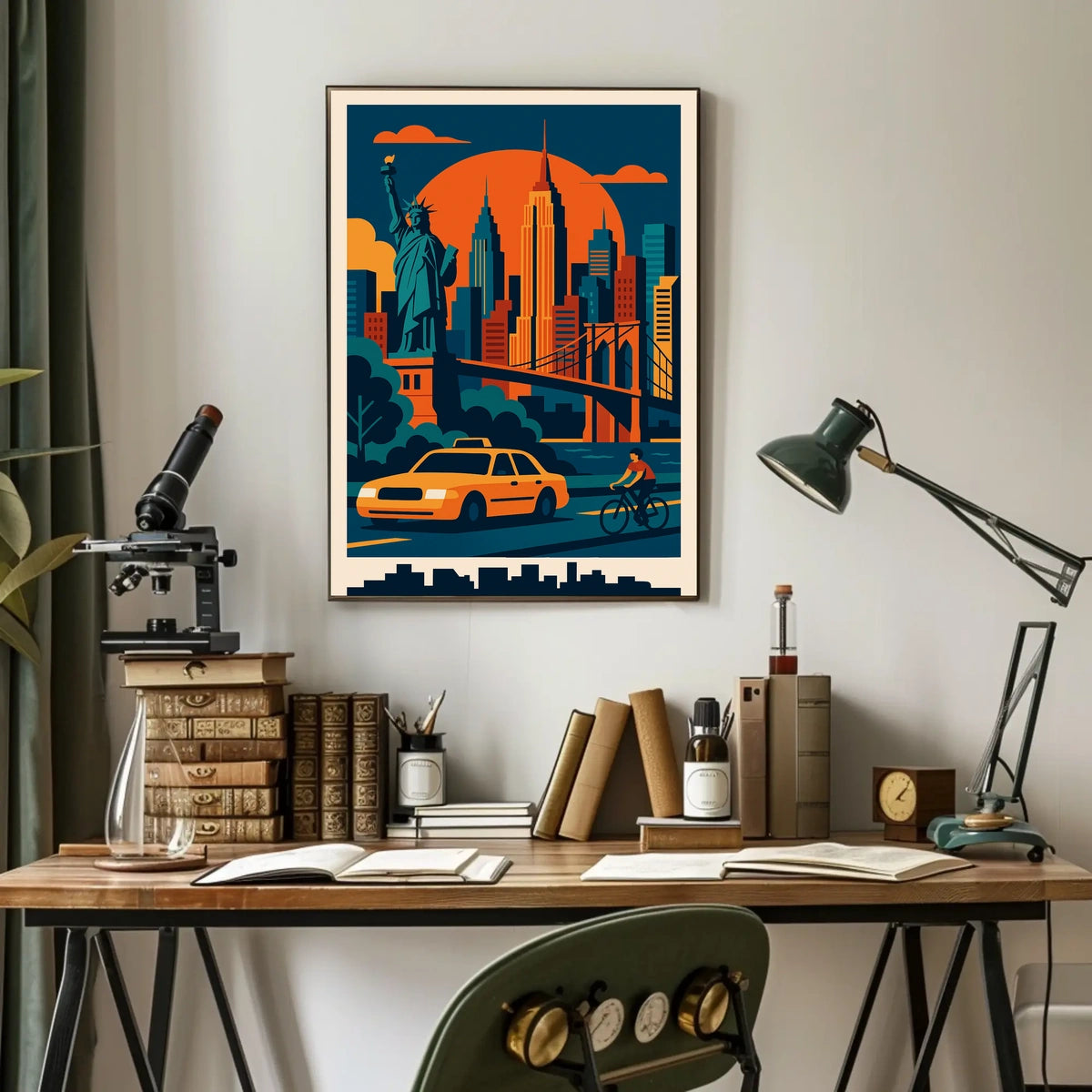 New York City Vibes Poster Bold Neon Energy For Urban Homes