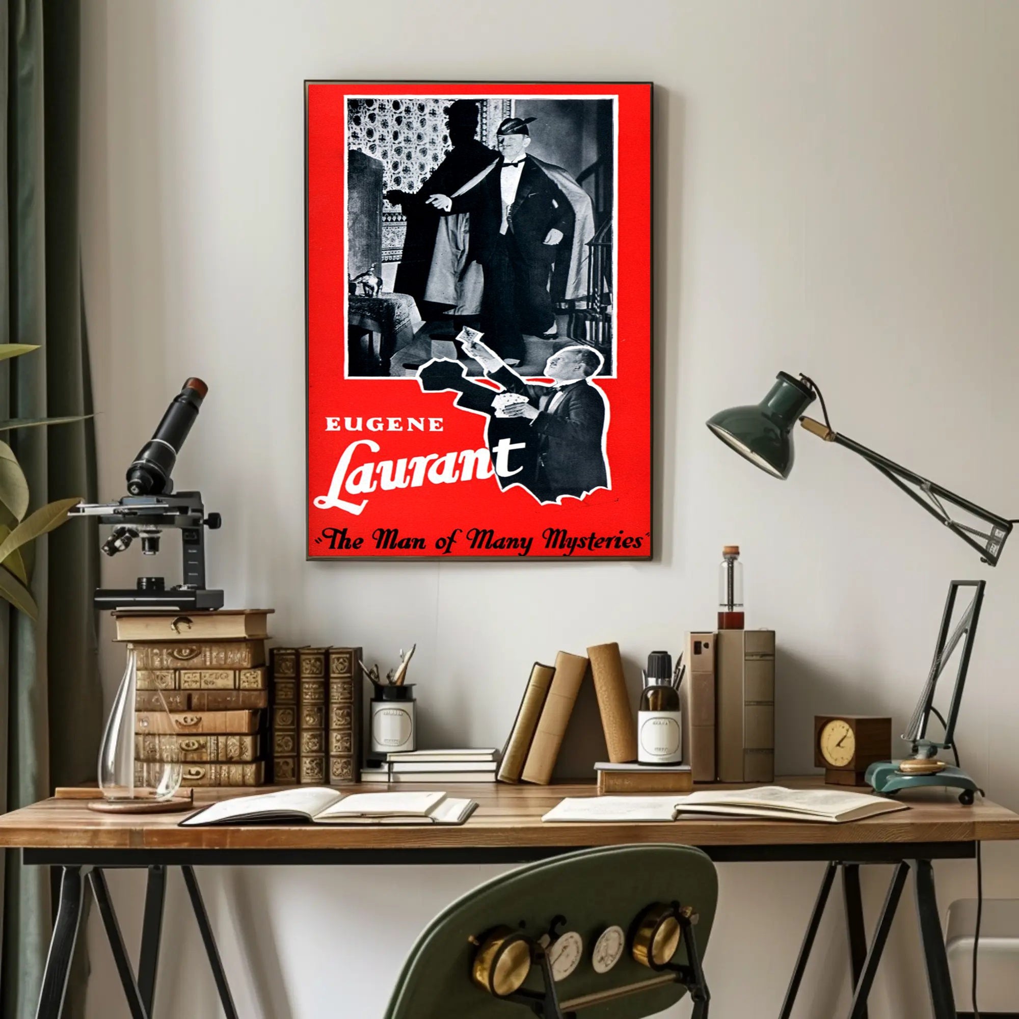 Eugene Laurant Magician Vintage Magic Show Poster Artistic Poster
