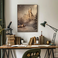 Enchanted Winter Castle Poster
