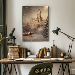 Enchanted Winter Castle Poster