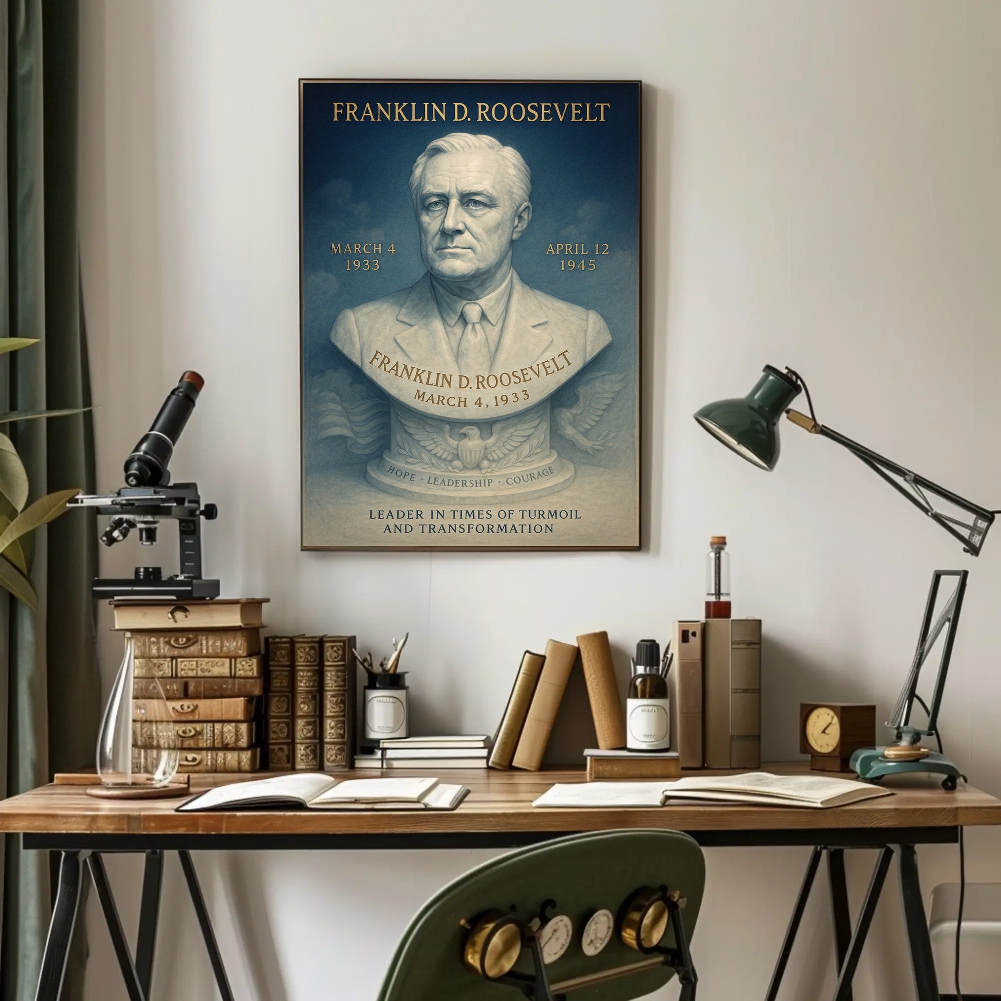 Franklin D. Roosevelt Poster PosterGoat