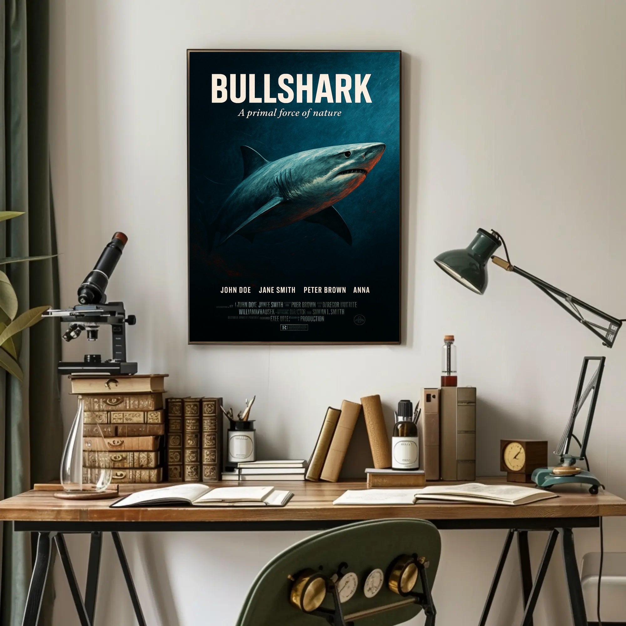 Bullshark A Primal Force of Nature Poster PosterGoat