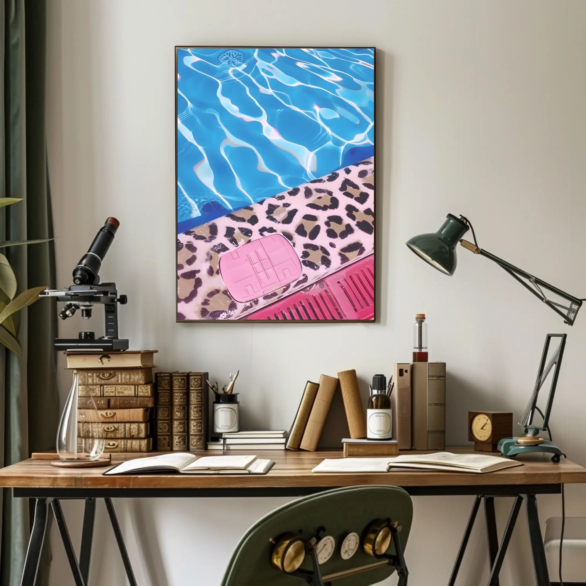 Poolside Vibrance Poster