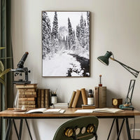 Winter Wonderland Photorealistic National Park Poster