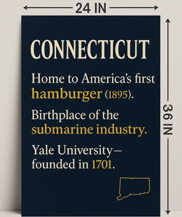 Connecticut Highlights Wall Art Print PosterGoat