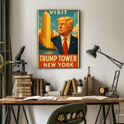 Visit Trump Tower New York Travel Art Poster