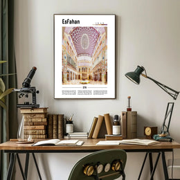 Esfahan Persian Architecture Wonders Cultural or Heritage Poster PosterGoat