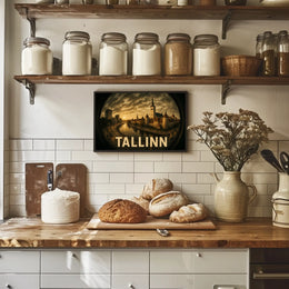 Tallinn at Dusk Poster