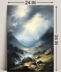 Majestic Mountain Landscape Poster