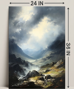 Majestic Mountain Landscape Poster