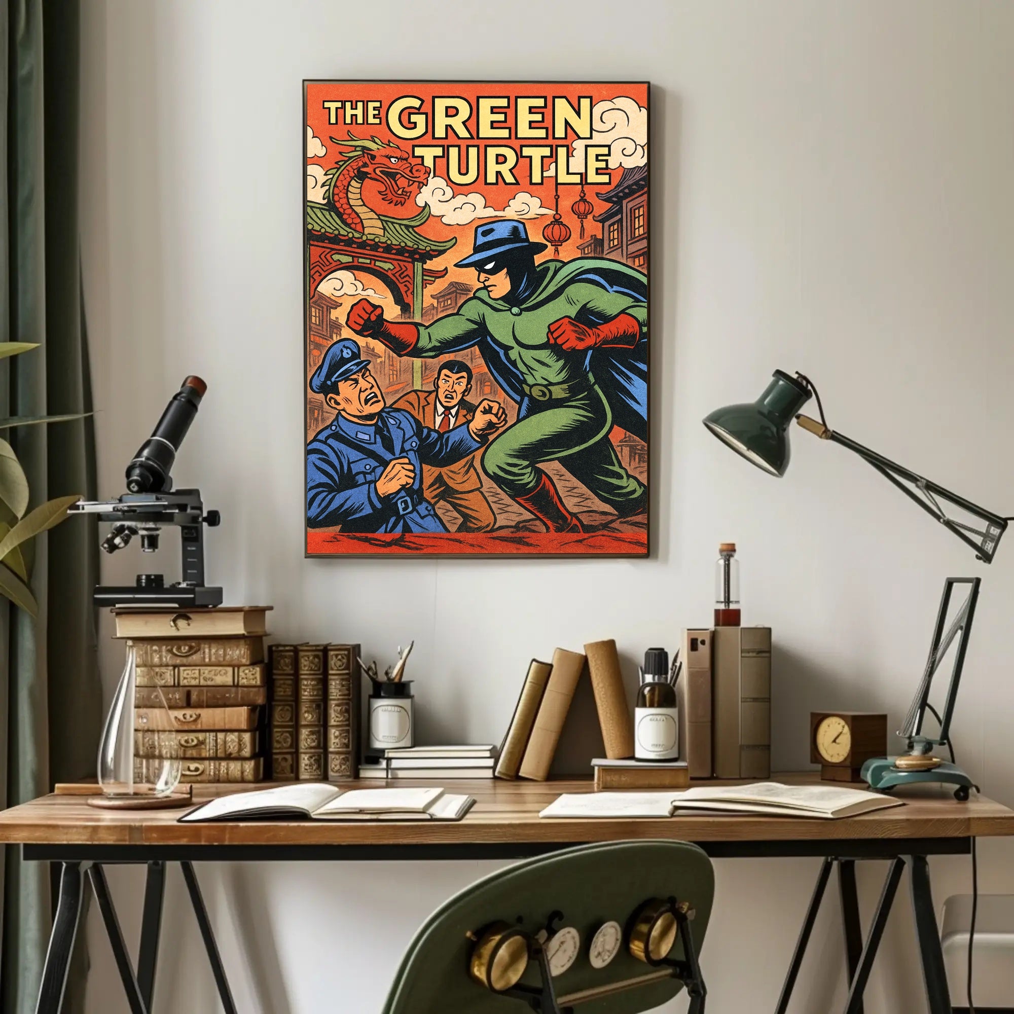 The Green Turtle Poster PosterGoat