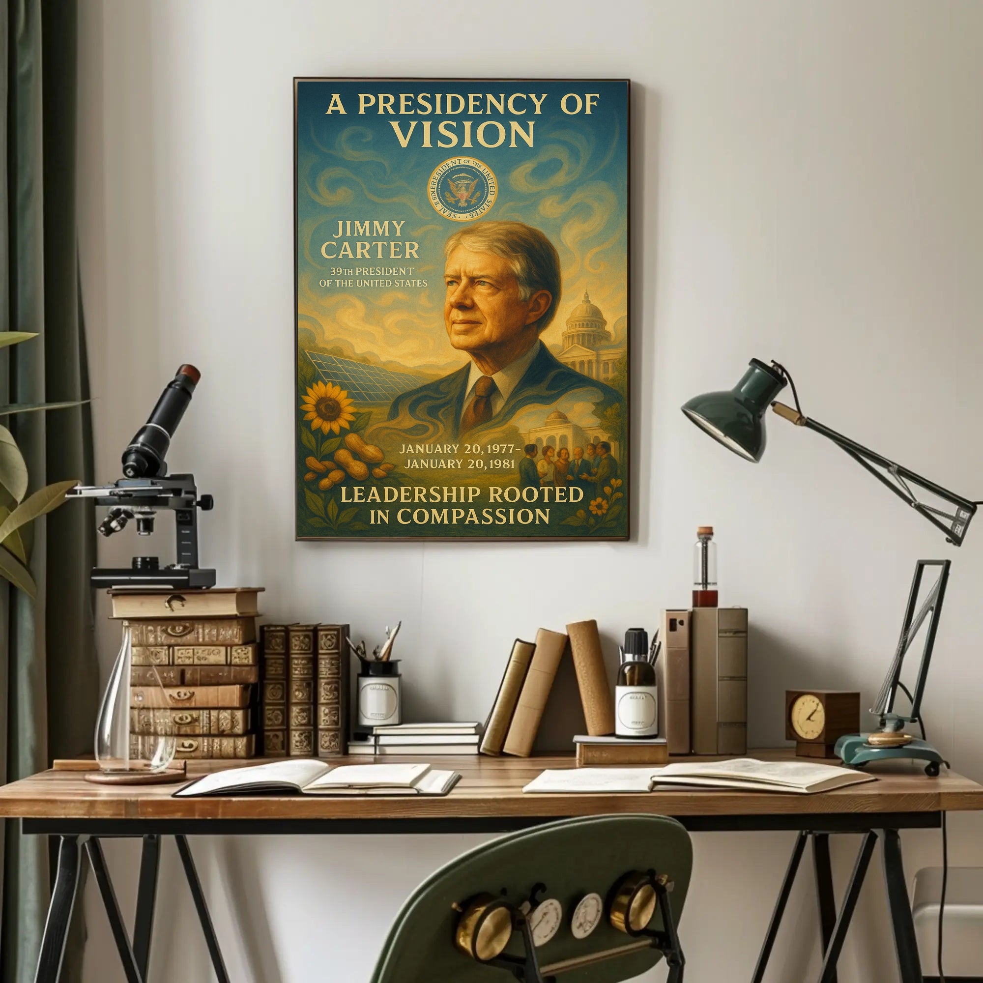 Jimmy Carter Commander in Chief Archival Poster PosterGoat