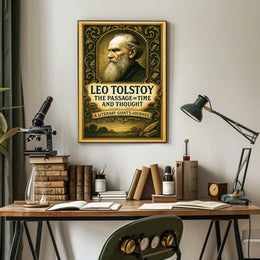 Leo Tolstoy The Passage of Time and Thought Poster PosterGoat