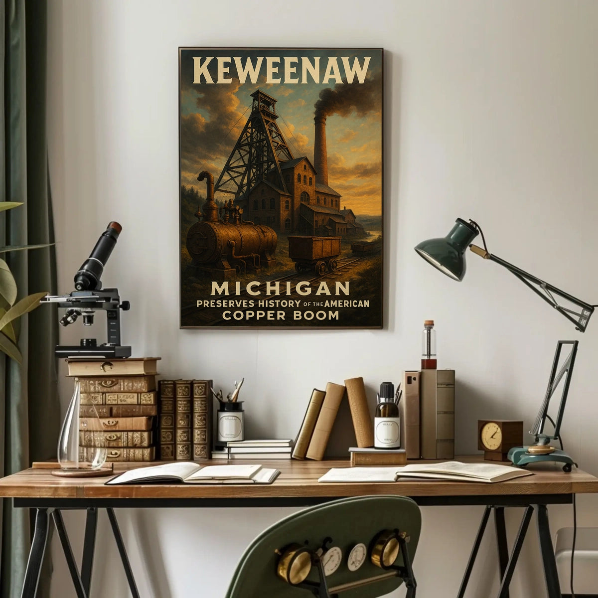 MichiganS Copper Boom Poster