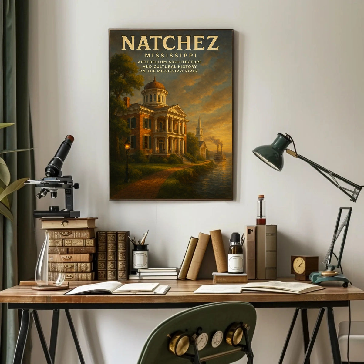 Natchez, Mississippi Antebellum Poster