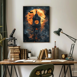 Haunted Clock Tower Poster