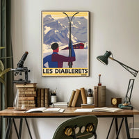 Les Diablerets Swiss Alps Adventure Poster