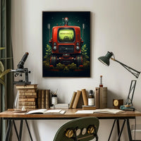 Retro-Futuristic Machine Poster