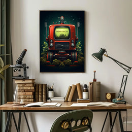 Retro-Futuristic Machine Poster