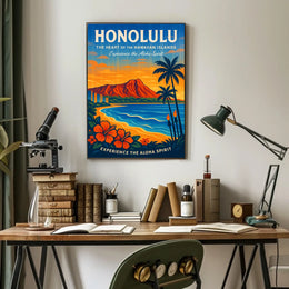 Experience the Aloha Spirit Honolulu Poster
