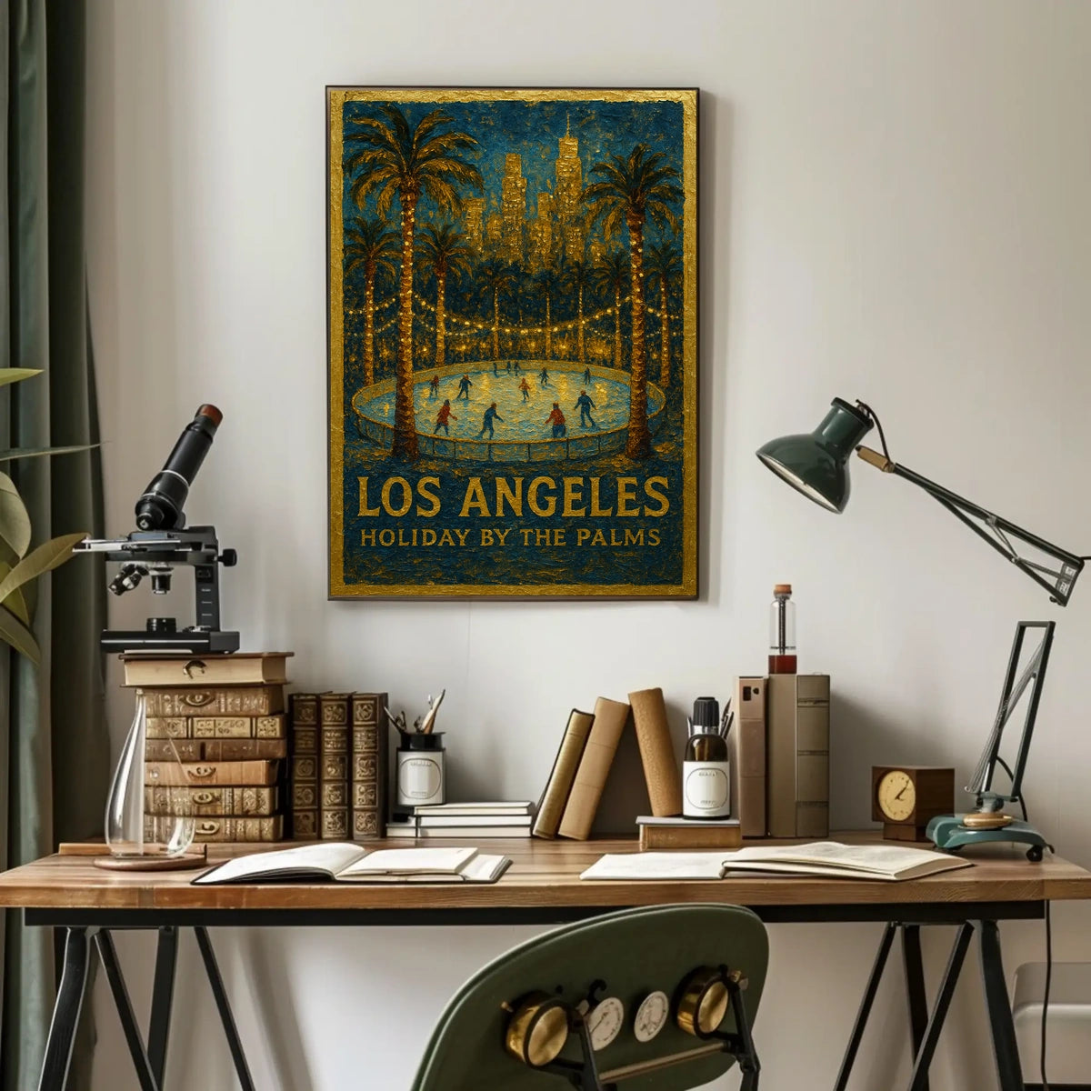 Los Angeles Holiday By The Palms Poster