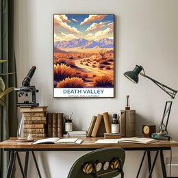 Death Valley Desert Escape National Park Poster