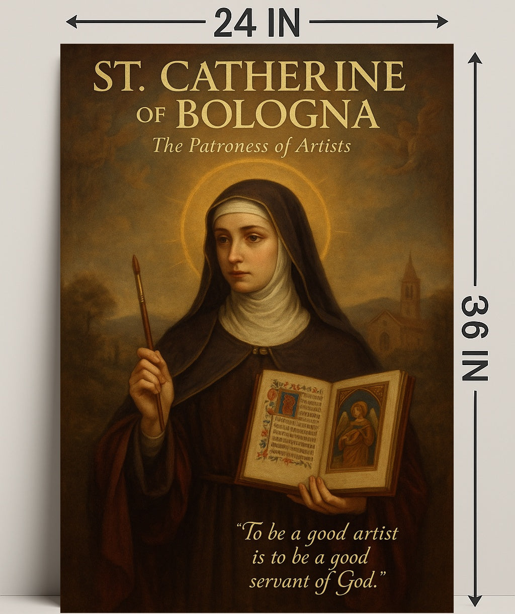 St. Catherine Of Bologna The Patroness Poster
