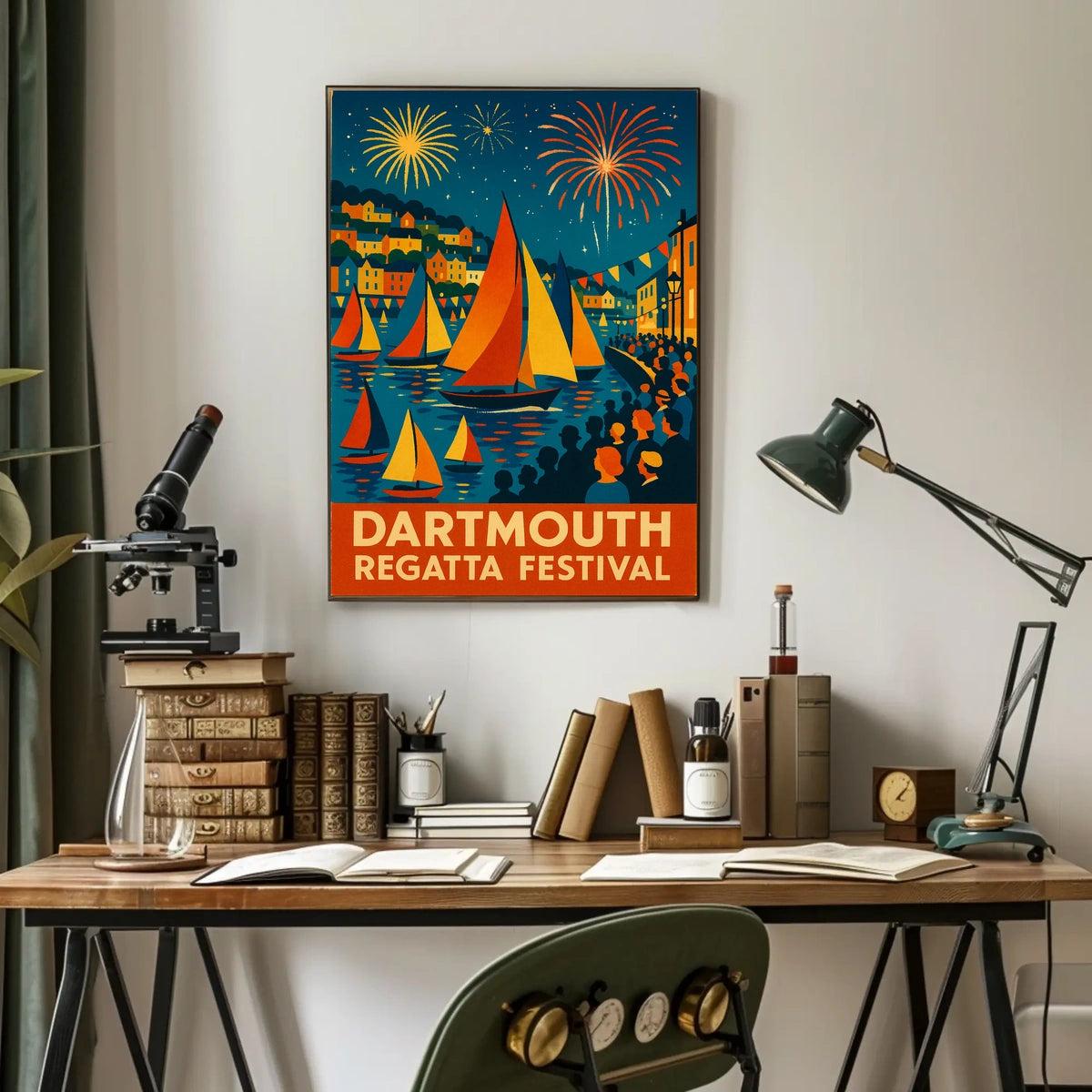 Dartmouth Regatta Festival Fireworks & Sails Poster