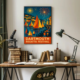 Dartmouth Regatta Festival Fireworks & Sails Poster