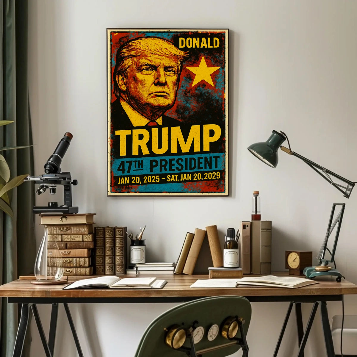 Donald Trump 47th President of the United States Graffiti Pop Art Poster