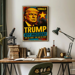 Donald Trump 47th President of the United States Graffiti Pop Art Poster