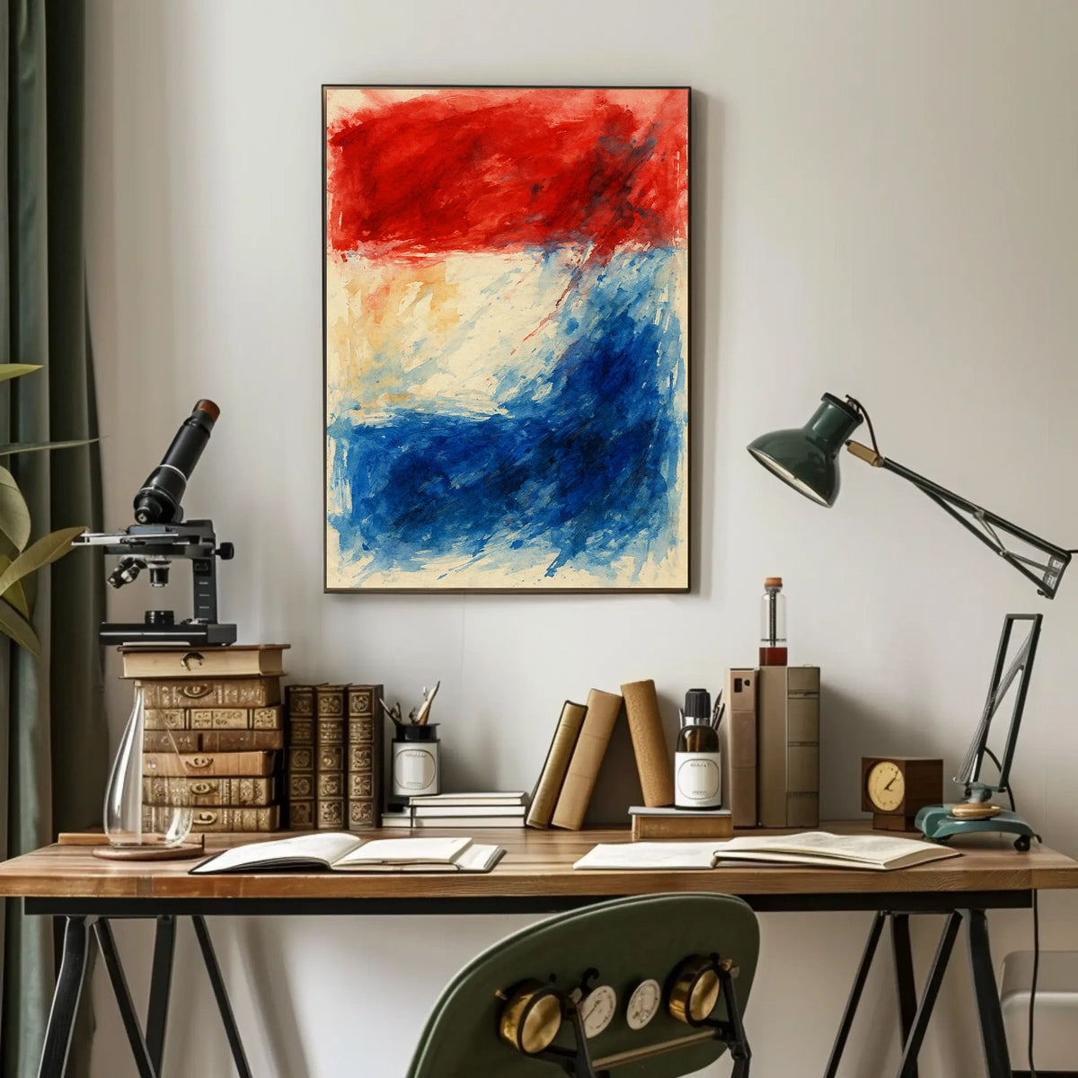 Abstract Tricolor Expression Abstract Poster